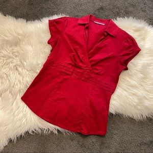 Red blouse